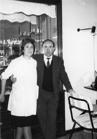 Lina i Evarist, matrimoni Escorza, 1961