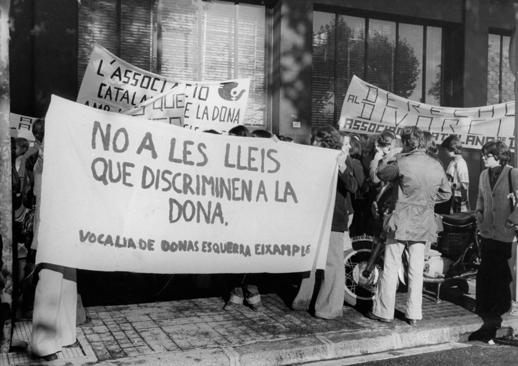 Acte de suport de grups feministes. Brangulí, 1976