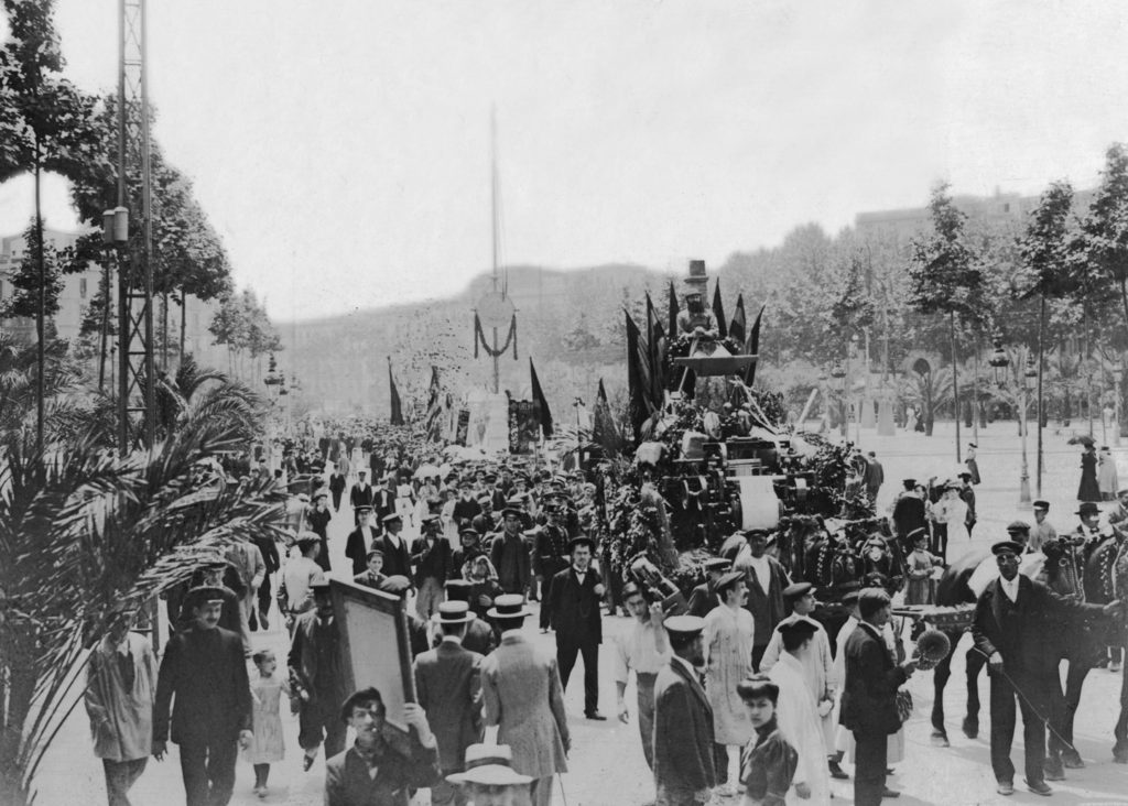 La rua arribant al Parc de la Ciutadella, 1902 (AFB)