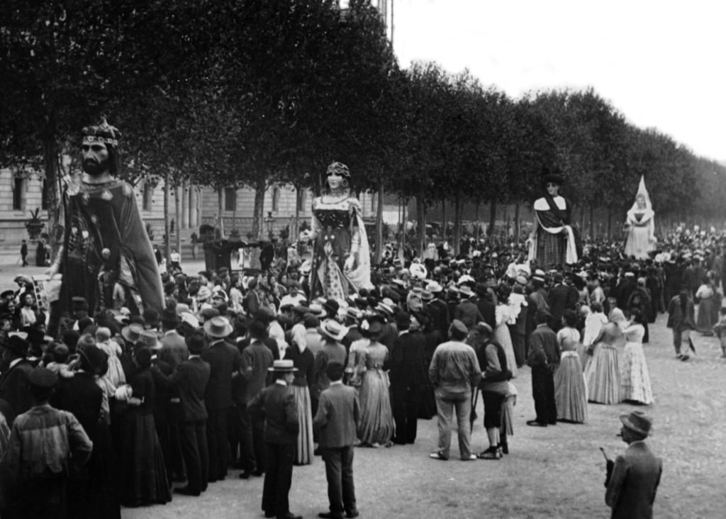 Els gegants de Santa Florentina de Canet de Mar, 1902 (Lluís Girau, AFB)